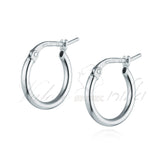 חישוק כסף חלק קוטר 10 מ"מ